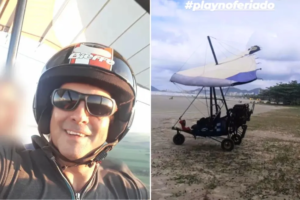 Piloto de asa delta que sumiu no mar fez post pouco antes: ‘play no feriado’