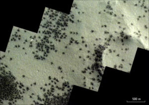 Sonda da Agência Espacial Europeia detecta ‘aranhas’ em Marte