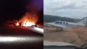 Avião de R$ 2 milhões é incendiado após ser apreendido pela PF em garimpo no PA