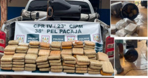 Polícia apreende 75 quilos de maconha dentro de compressor de ar em Pacajá