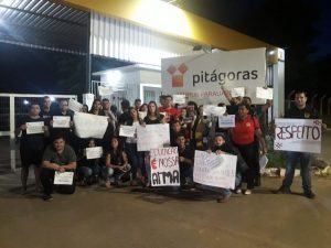 Faculdade Pitágoras é alvo de manifestação em Marabá e Parauapebas