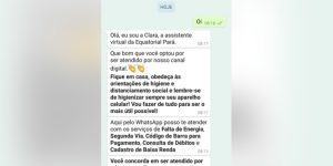 Equatorial Pará realiza cadastro na Tarifa Social pelo WhatsApp