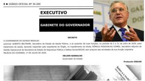 Oficialmente, Alberto Beltrame ainda está no governo do Pará e vai receber salário como secretário de saúde