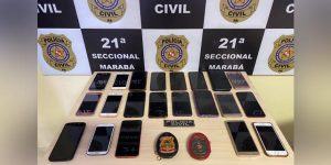 Polícia rastreia compradores de celulares roubados e recupera 21 aparelhos em Marabá em setembro