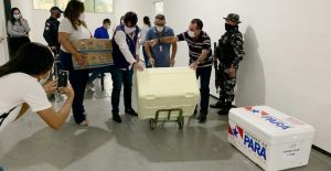 Logística para distribuir 9.299 vacinas contra covid em Marabá envolve 400 policiais