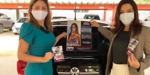 Motoristas de app adesivam veículos pelas mulheres em Marabá