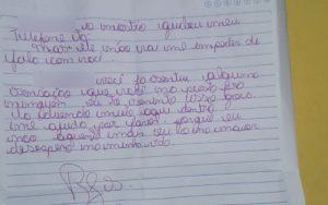 Jovem envia carta dizendo que pai o agredia por ser gay