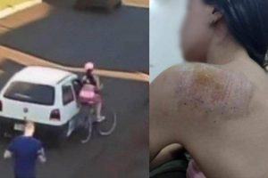 Preso, homem que assediou ciclista em Palmas (PR) diz não ter visto a mulher