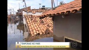 Nível do rio Tocantins sobe 9 centímetros em 12h; são mais de 1.700 famílias afetadas em Marabá, no PA