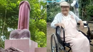 Pênis gigante de 300 kg é erguido em túmulo de mexicana: ‘desejo dela’